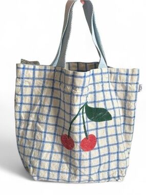 Danica Jubilee Cherry Retro Checkered Picnic
Plaid 100% Cotton Canvas Tote Bag